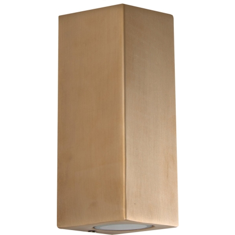 Geo Up&Down Wandleuchte Messing