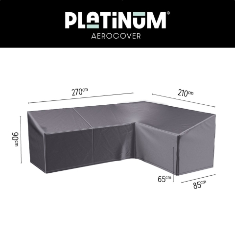 Bezug Lounge-Set Ecke Hochlehner 270 x 210 x 85 x 65 bis 90 cm