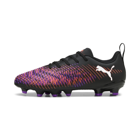 PUMA FUTURE 8 PLAY FG/AG Fußballschuhe Teenager, Schuhe, Schwarz/Weiß/Glowing Rot, 32