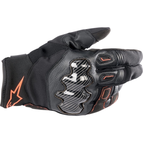 ALPINESTARS SMX-1 Drystar Gloves, Mid-season motorcycle, Black-Red Fluo