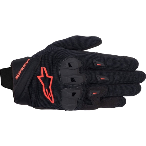 ALPINESTARS Stella SP X 1 Gloves, Motorcycle summer, Black-Red Fluo