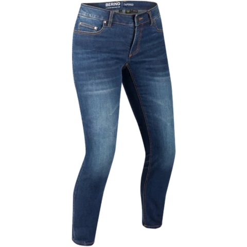 BERING Lady Trust Slim, Women's motorcycle jeans, Blue washed