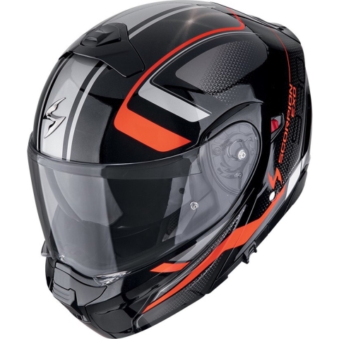SCORPION EXO-930 Evo Ardens, Modular helmet, Metallic Black-Red
