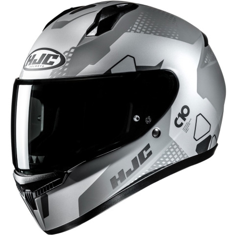 HJC C10 Aspa, Full-face helmet, Matt grey White