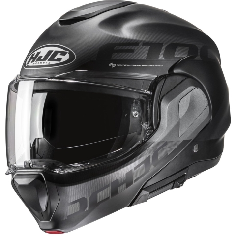 HJC F100 Hetal, Modular helmet, Matt grey Black