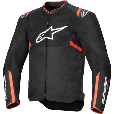 ALPINESTARS T-SPS Air V2 Jacket, Men's summer motorcycle, Black-Red Fluo