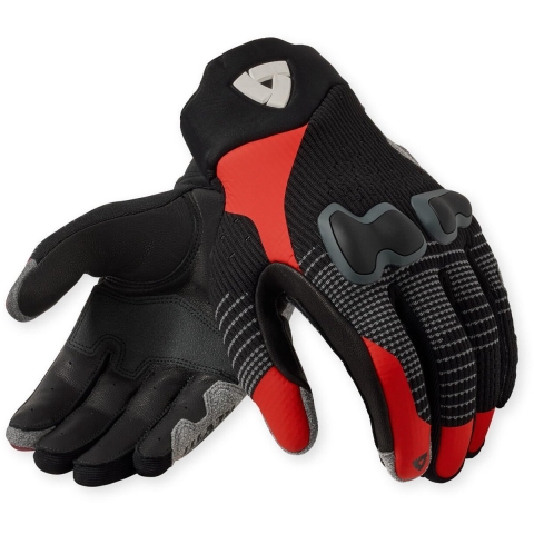 REV'IT! Kinetic 2, Motorcycle summer gloves, Black Red