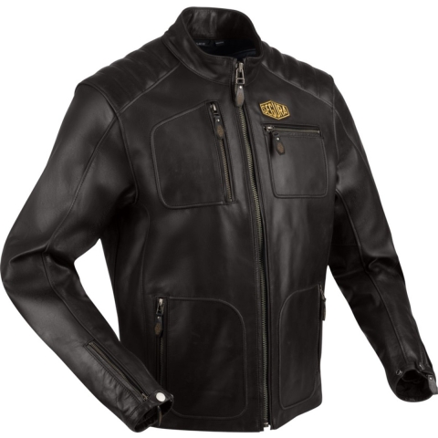 SEGURA Lewis, Men's leather motorcycle jacket, Brown