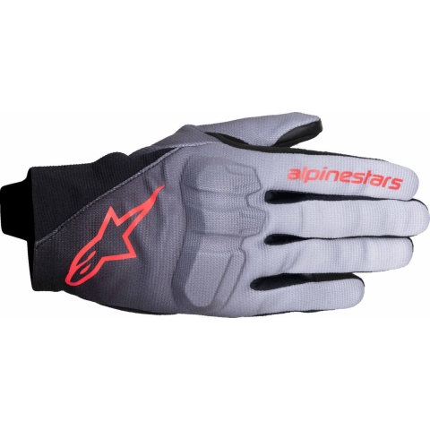 ALPINESTARS Reef Women's V2 Gloves, Motorcycle summer, Grey-Black-Pink Fluo