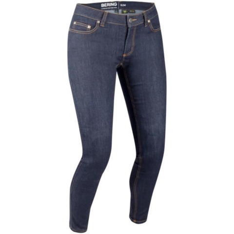 BERING Lady Trust Slim, Women's motorcycle jeans, Blue