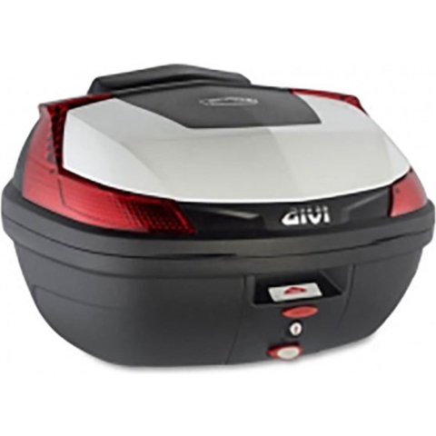 GIVI B47 Blade Monolock Top Case, boxes and side boxes for motorcycles, red reflectors, black cover