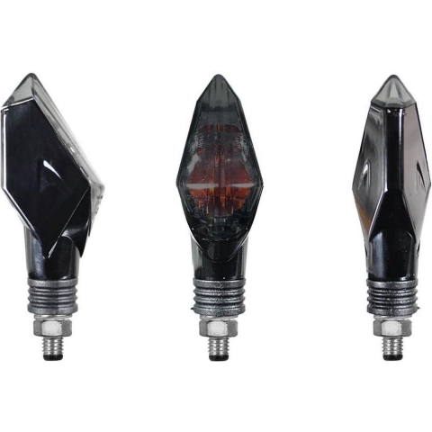 CHAFT Chapter, Motorcycle indicators, Black with smoke lens (per pair)