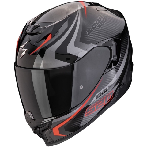 SCORPION EXO-520 Evo Air Terra, Full-face helmet, Black-Silver-Red