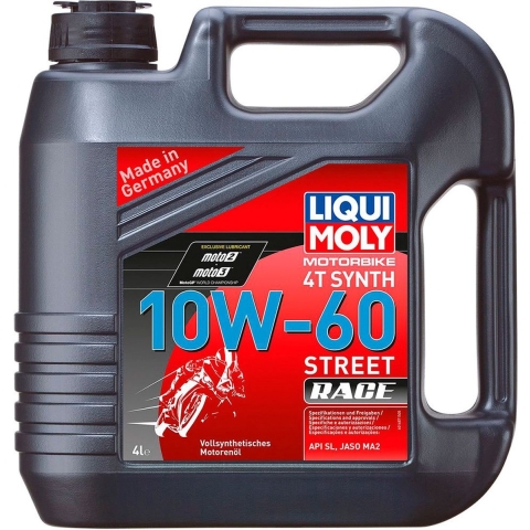 LIQUI MOLY 10W-60 synthetic Street Race, Engine oil 4T, 4L