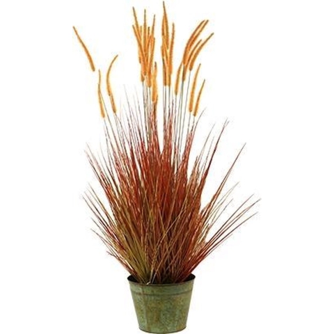 Gefleckter Fingerhut im Topf 140 cm orange-grün Kunstpflanze