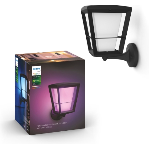Hue Econic Wandleuchte weißes und farbiges Licht up Beleuchtung
