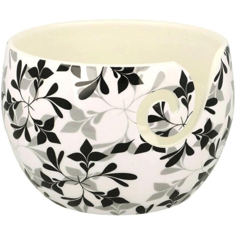 Scheepjes Garnschale Blatt Schwarz unzerbrechlich Ø14