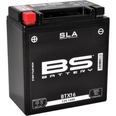 BS BATTERY Sealed battery maintenance free, Batteries for motorcycle & scooter, BTX16 SLA