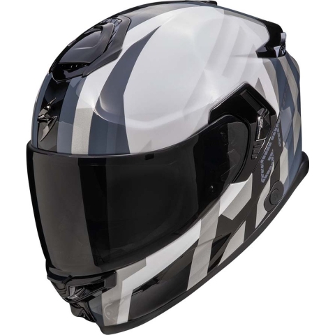SCORPION EXO-GT SP Air Touradven, Full-face helmet, Pearl white-Silver