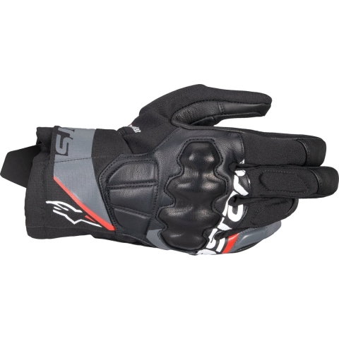 ALPINESTARS Corozal V3 Drystar Gloves, Mid-season motorcycle, Black-Deep Grey-Red Fluo