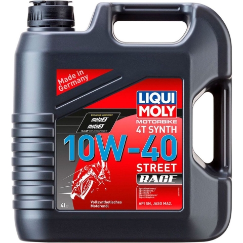 LIQUI MOLY 10W-40 synthetic Street Race, Engine oil 4T, 4L