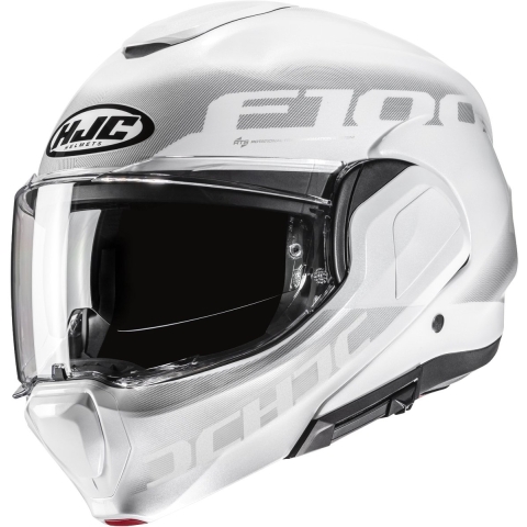 HJC F100 Hetal, Modular helmet, White Grey