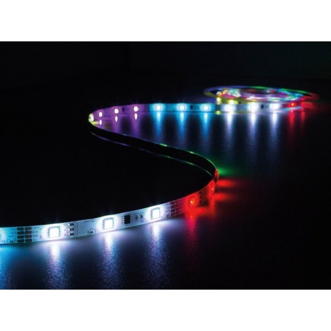 KIT MIT DIGITAL ANIMIERTEM LED-BAND, STEUERGERÄT UND STROMVERSORGUNG - RGB - 150 LEDs - 5 m - 12 VDC