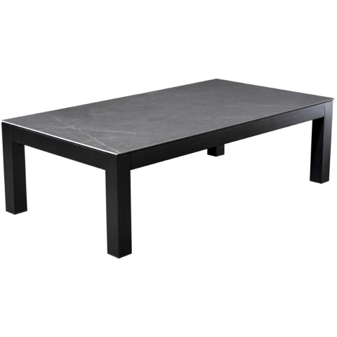 Midori Couchtisch 140x77.5x42 cm alu schwarz/schiefer