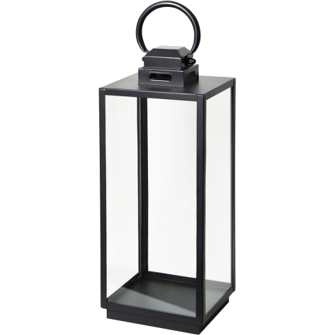 Michigan Windlicht Schwarz Small