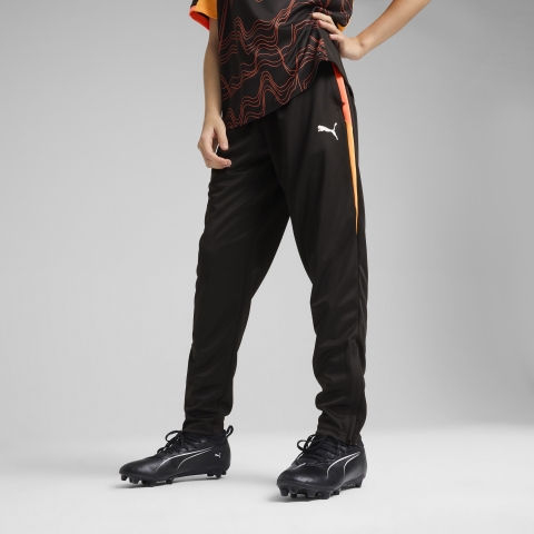 PUMA individualLIGA Trainingshose Teenager, Kleidung, Schwarz/Heat Fire, 11-12Y