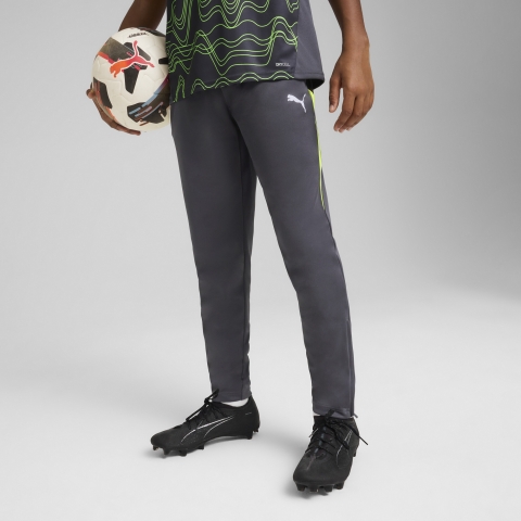 PUMA individualLIGA Trainingshose Teenager, Kleidung, Galactic Grau/Gelb Alert, 13-14Y