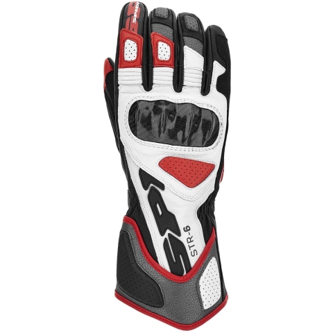 SPIDI STR-6, Motorcycle racing gloves, Red