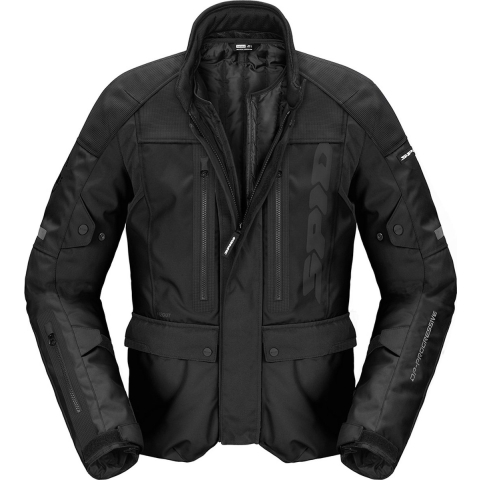 SPIDI Traveler 3 Evo, Men's textile motorcycle jacket, Black