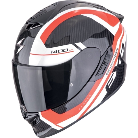 SCORPION EXO-1400 Evo II Air Carbon Enko, Full-face helmet, Black-Red-White