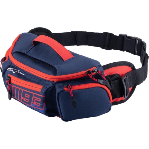ALPINESTARS MM93 Waist Bag, Hip bags and leg bags for motorcyclists, Night Navy-Bright Red-Sodalite Blue