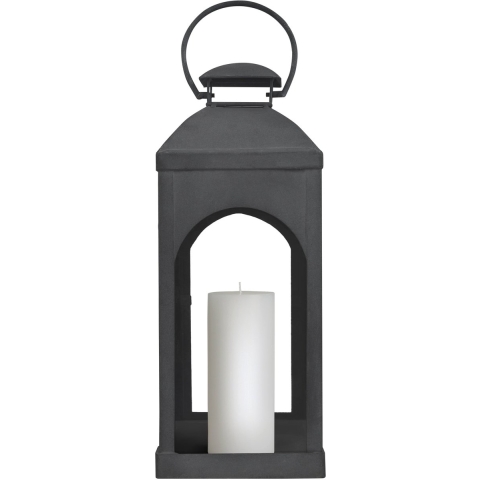 Capri Windlicht Anthrazit Small