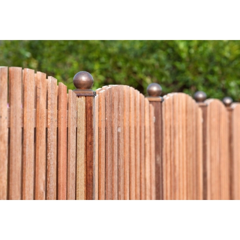 Post Ornament Kugel/Teller 9,1 cm kupferfarben