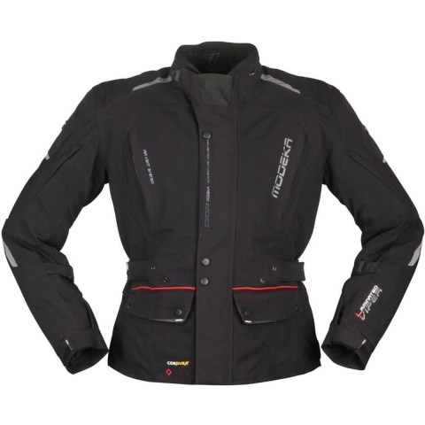 MODEKA Viper LT, Men's textile motorcycle jacket, Black