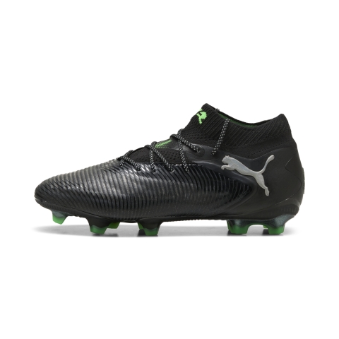 PUMA FUTURE 8 ULTIMATE FG Fußballschuhe Unisex, Schuhe, Schwarz/Cool Light Grau/Grün, 46