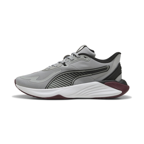 PUMA PWR Hybrid Trainingsschuhe, Schuhe, Grau Echo/Ruby Shimmer/Schwarz, 40