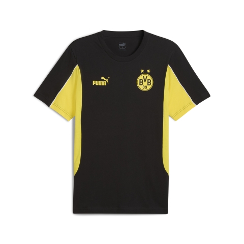 PUMA Borussia Dortmund ftblARCHIVE T-Shirt Herren, Sport, Schwarz/Faster Gelb, S