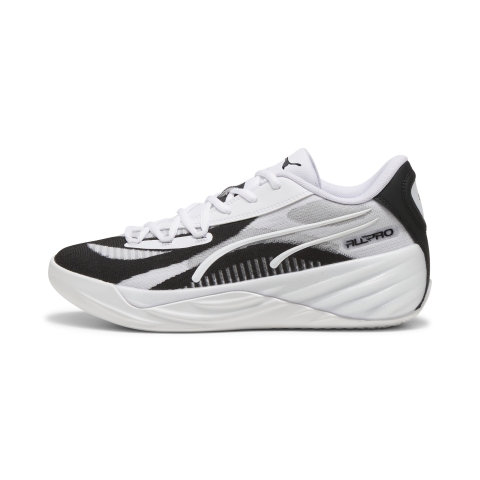 PUMA All-Pro NITRO Team Basketballschuhe, Schuhe, Weiß/Schwarz, 41