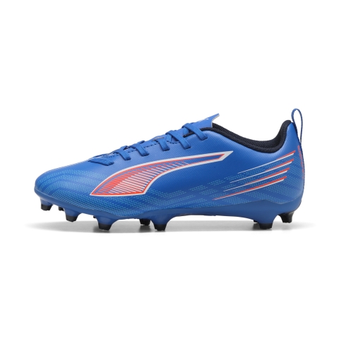 PUMA ULTRA 6 PLAY FG/AG Fußballschuhe Teenager, Schuhe, Ultra Blau/Weiß/Glowing Rot, 34.5