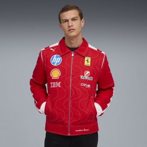 PUMA Scuderia Ferrari HP Team Monza Rennjacke Herren, Kleidung, Rosso Corsa, M