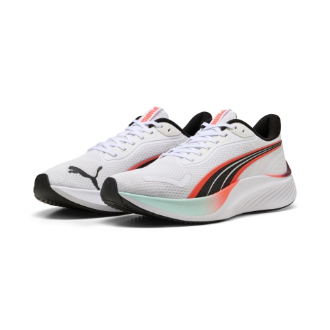 PUMA Pounce Lite Laufschuhe, Weiß/Glowing Rot, 38