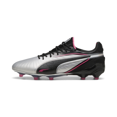 PUMA KING ULTIMATE FG/AG Fußballschuhe Unisex, Schuhe, Silver/Schwarz/Sun Struck, 46