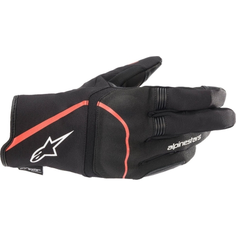 ALPINESTARS Syncro V2 Drystar Gloves, Mid-season motorcycle, Black-Red Fluo