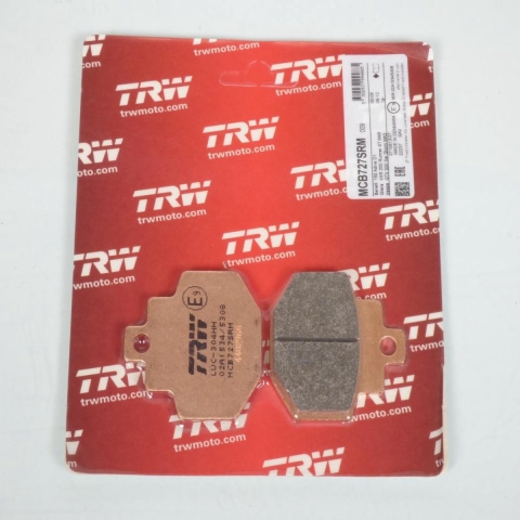 TRW Brake pads, and shoes for motorcycles, MCB727SRM Sinter maxi scooter
