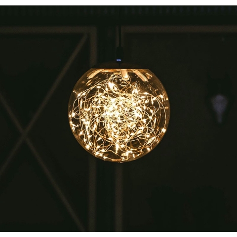 Ball rauchig 35Cm/ 300Led klassisch warm 8/16Stunde Zeitschaltuhr innen/außen Weihnachtsbeleuchtung