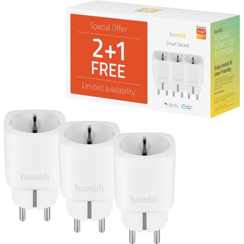 EU Smart Socket Promo Pack 2-plus-1 Stecker